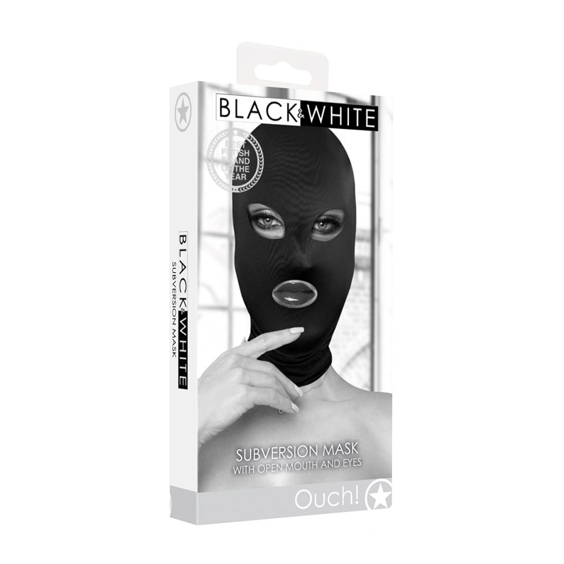 OUCH! BW Subversion Mask With Open Mouth